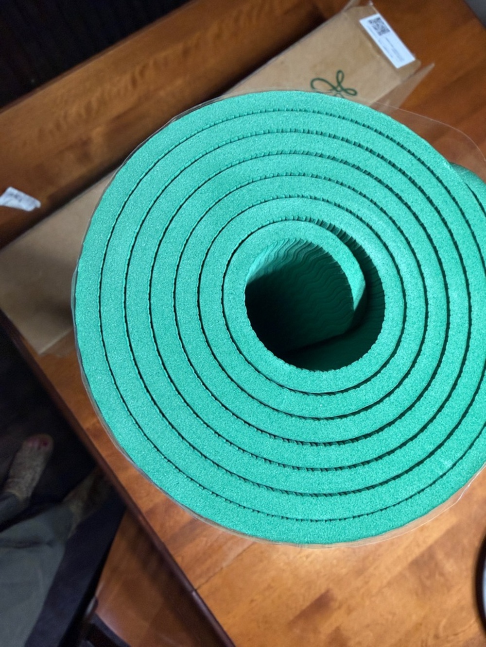 Green Exercise Mat - Picture 3 of 5